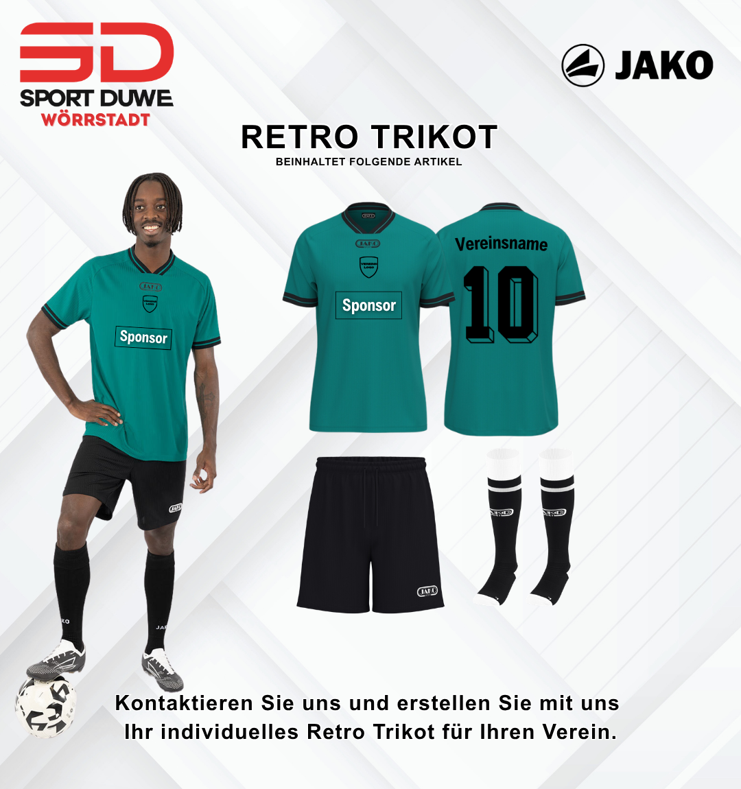 Jako Retro Trikotsatz