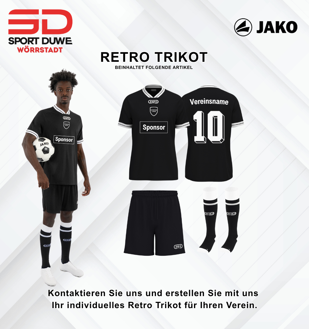 Jako Retro Trikotsatz