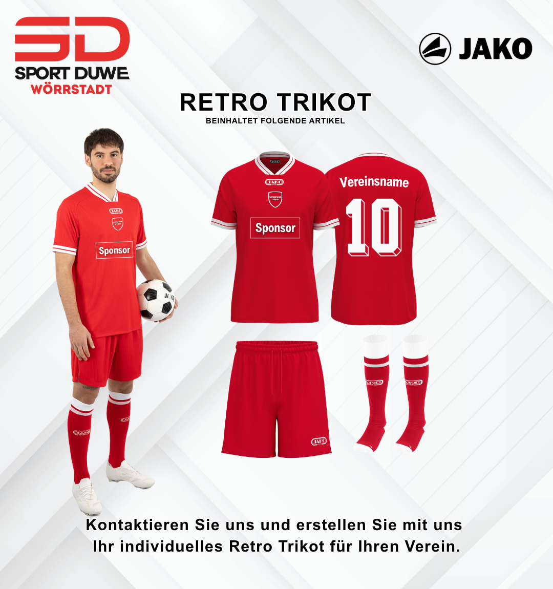 Jako Retro Trikotsatz